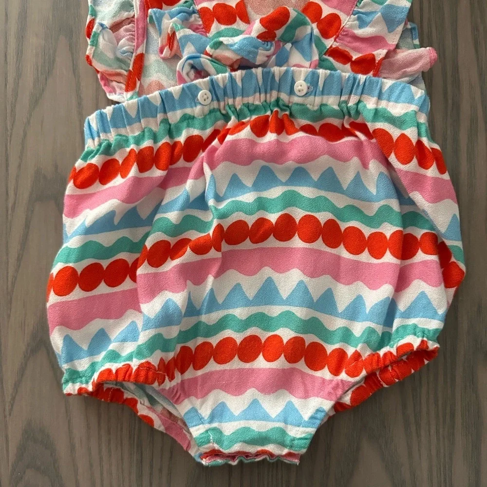 STELLA MCCARTNEY BABY GRAPHIC STRIPED JUMPSUIT